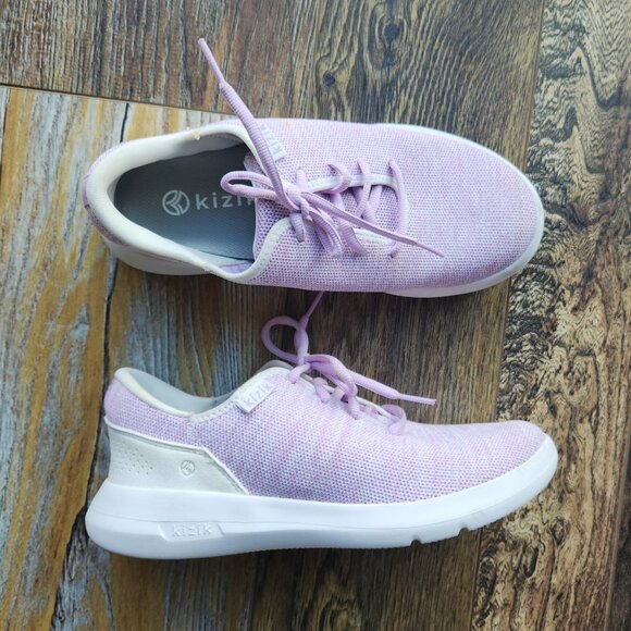 Kizik Madrid Eco Stretch-Knit Hands Free Sneaker Lace-Up Purple